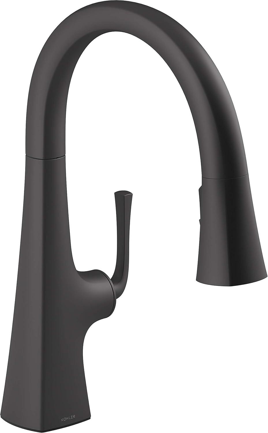 Graze Pull-Down Kitchen Sink Faucet with Three-Function Sprayhead