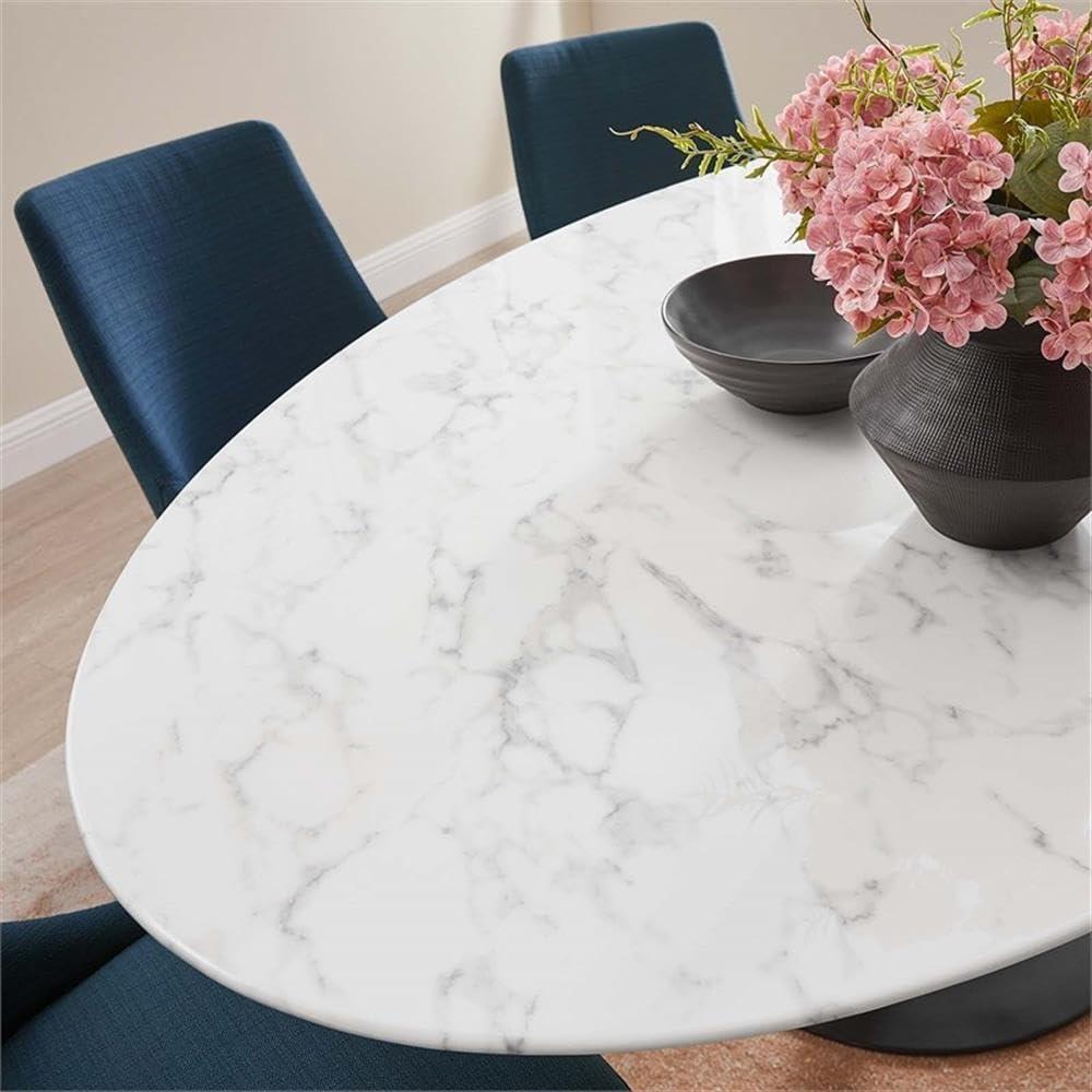 Modway Modway Lippa Oval Artificial Marble Dining Table