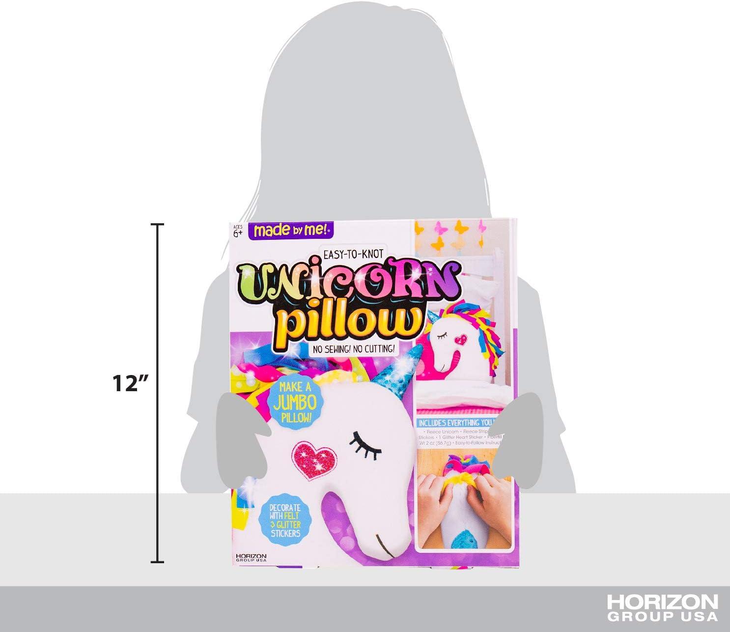 Made by Me Multicolor Unicorn Pillow, Boys and Girls, Child, Ages 6+