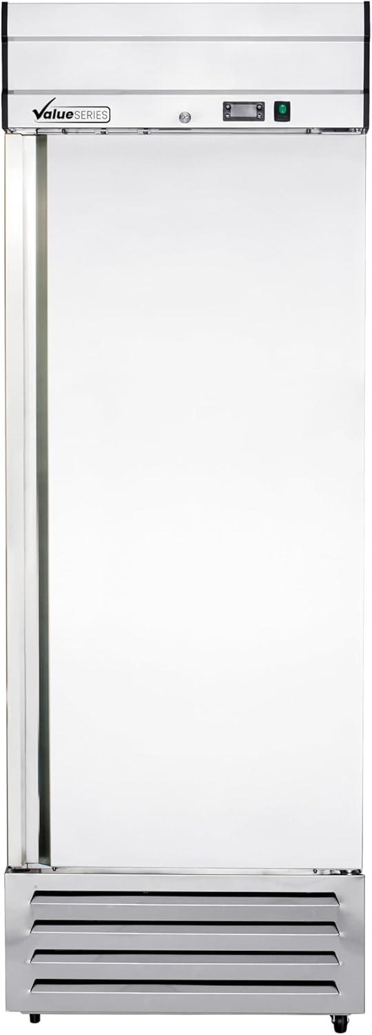 27" Stainless Steel Commercial Reach-In Refrigerator with Bottom Mount Compressor