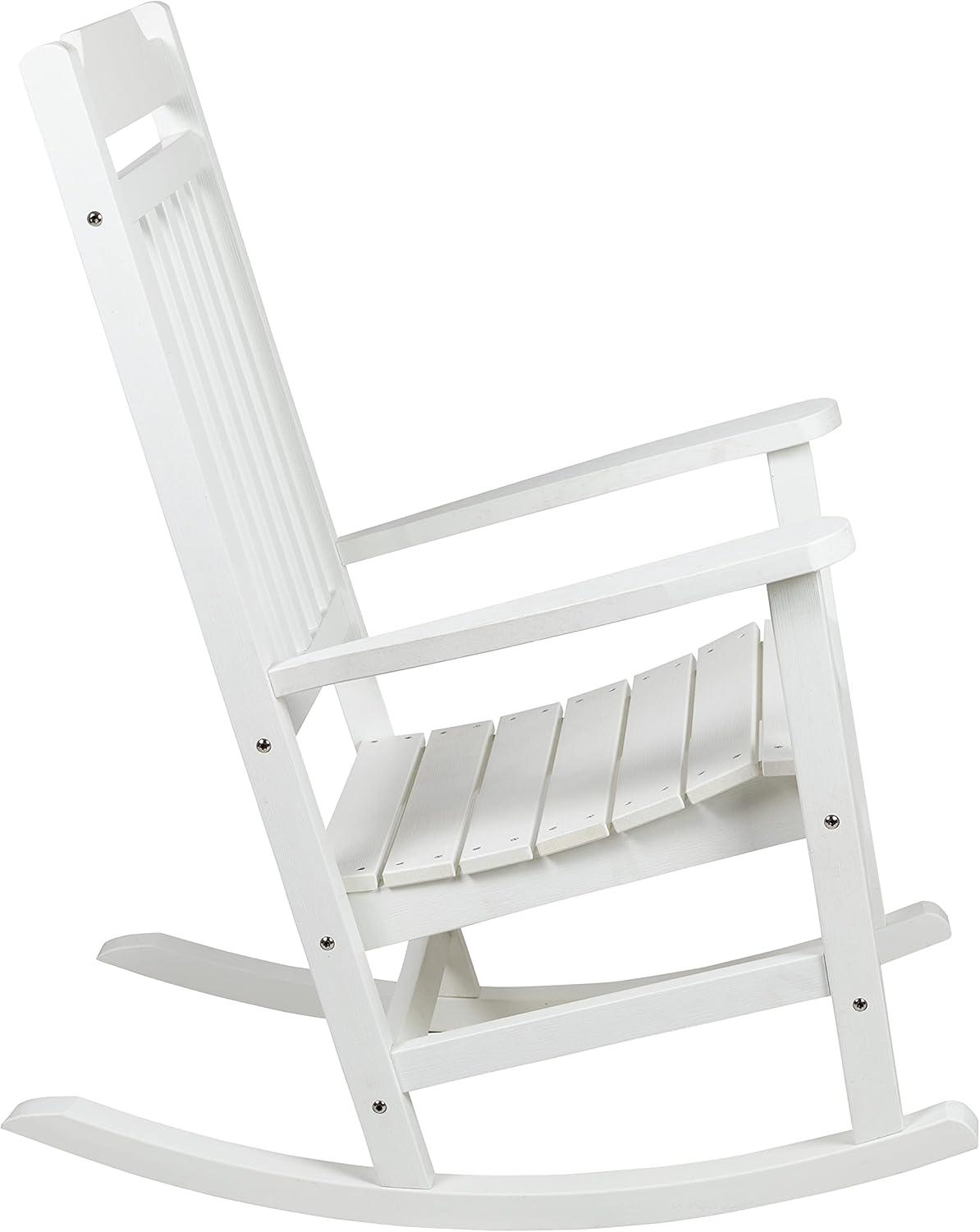 Flash Furniture Winston All-Weather Poly Resin Wood Rocking Chair