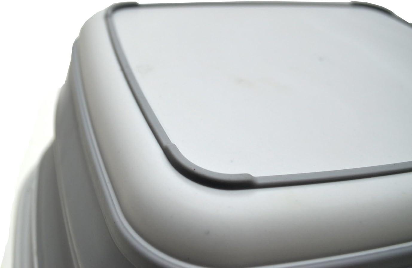 SAMMART 7.7L (2 Gallon) Collapsible Tub - Foldable Dish Tub, Grey