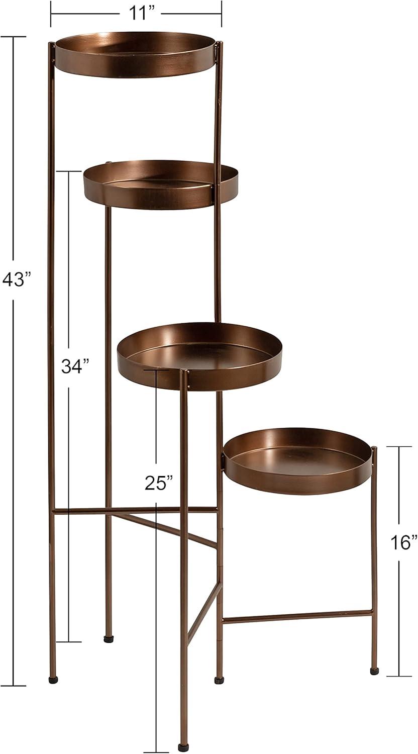 Kate and Laurel - Finn Metal Multi Level Plant Stand