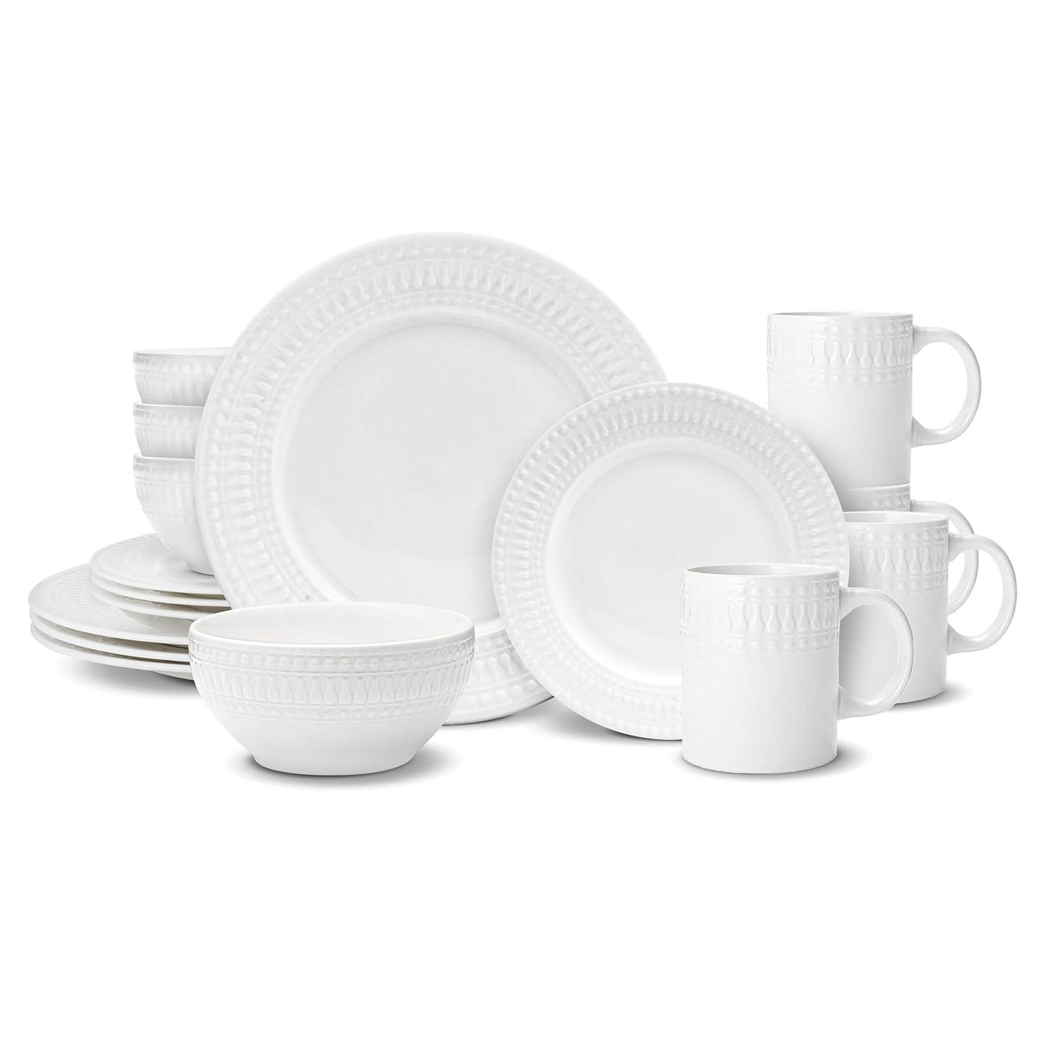 Pfaltzgraff Pfaltzgraff Cassandra 16-Piece Porcelain Dinnerware Set, Service for 4