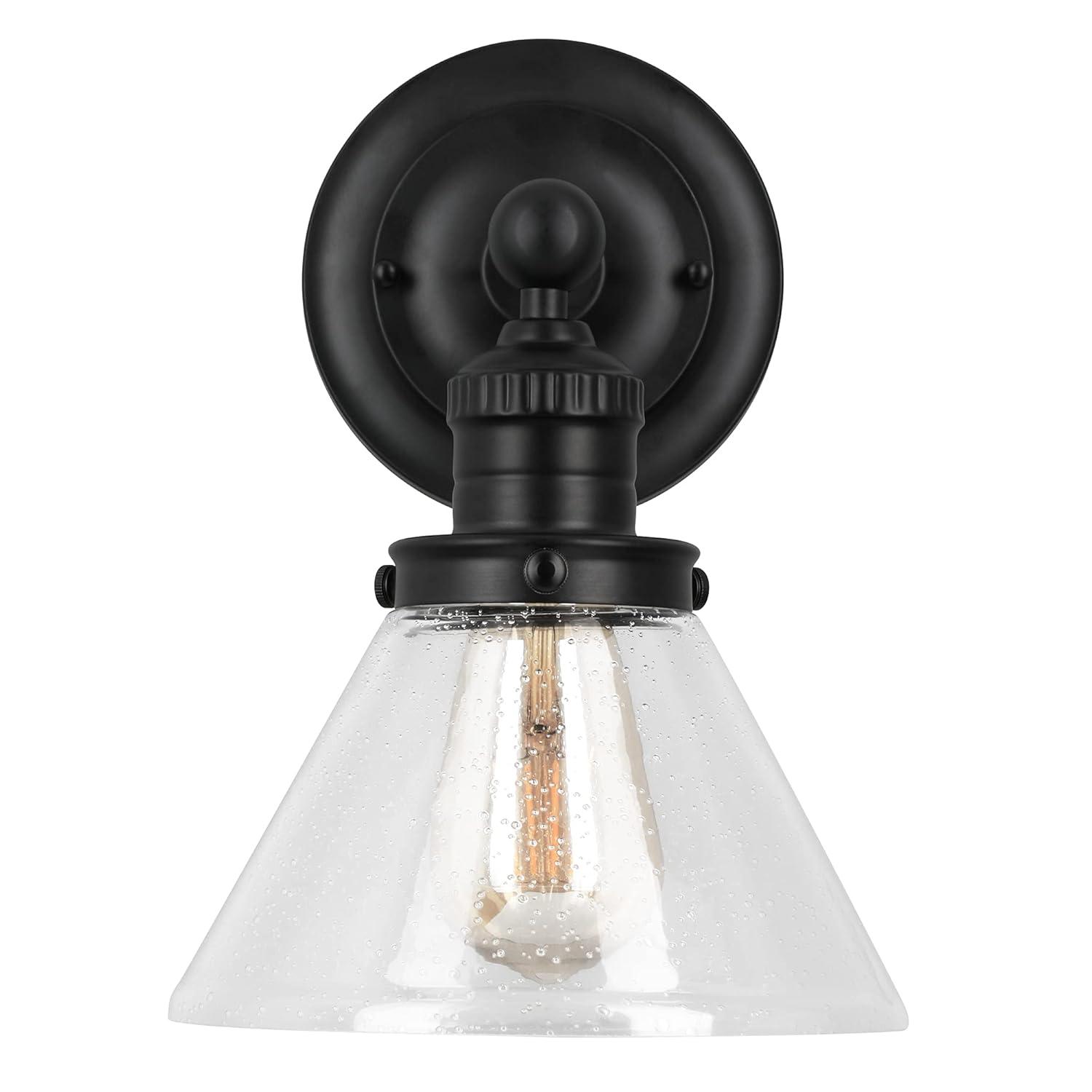 Design House  Augustin Wall Light in Matte Black