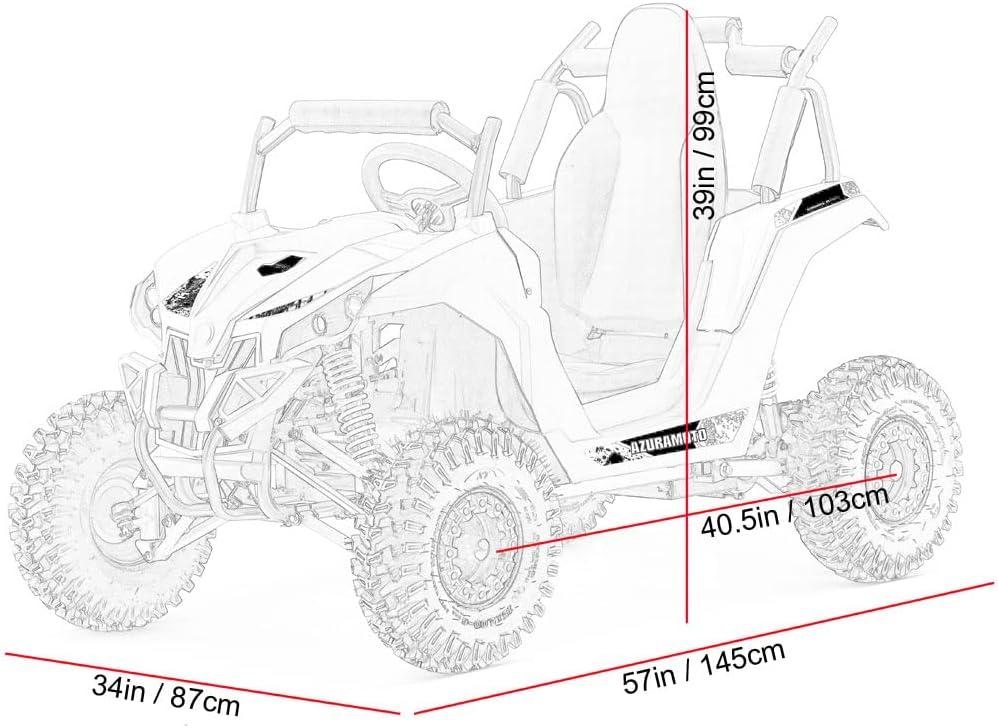 MotoTec Raider 48v 1200w UTV with Roll Cage Safety Bar, Adjustable Seat
