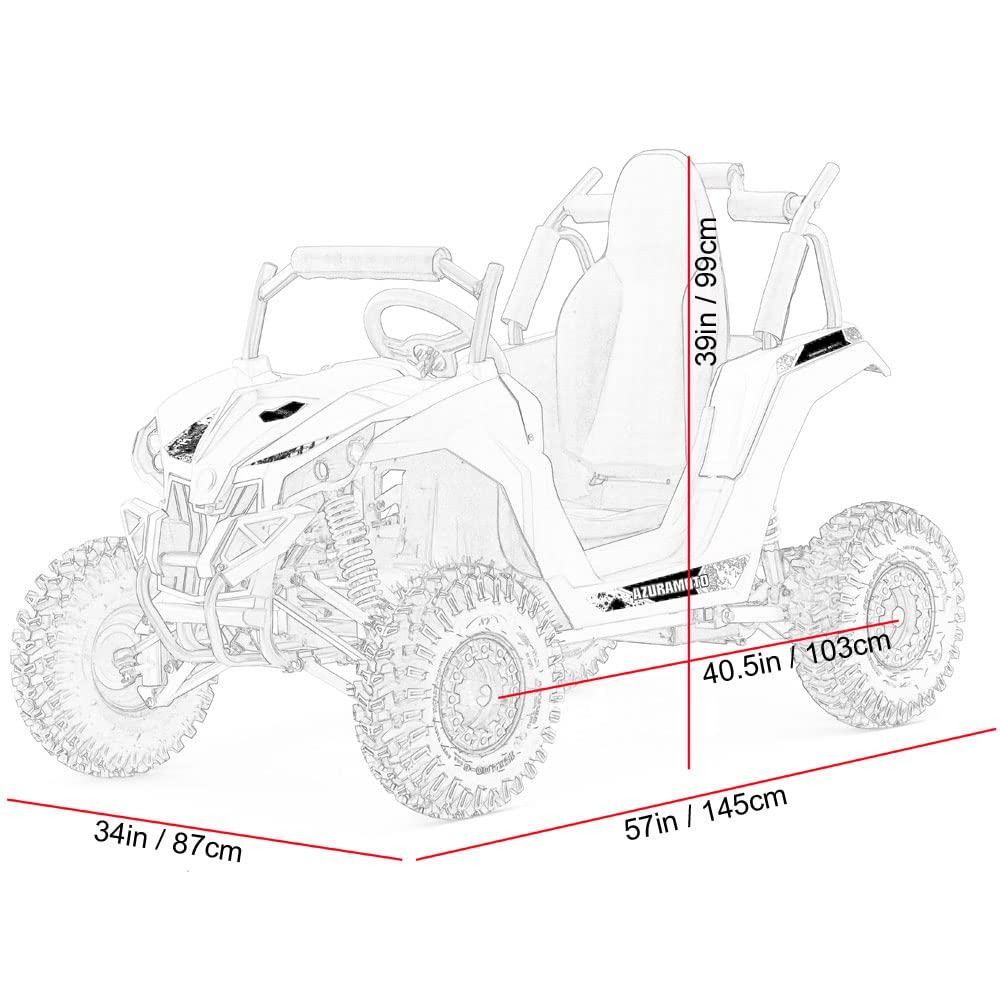 MotoTec Raider 48v 1200w UTV with Roll Cage Safety Bar, Adjustable Seat