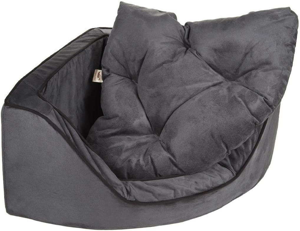 Snoozer Corner Microsuede Bolster Dog Bed