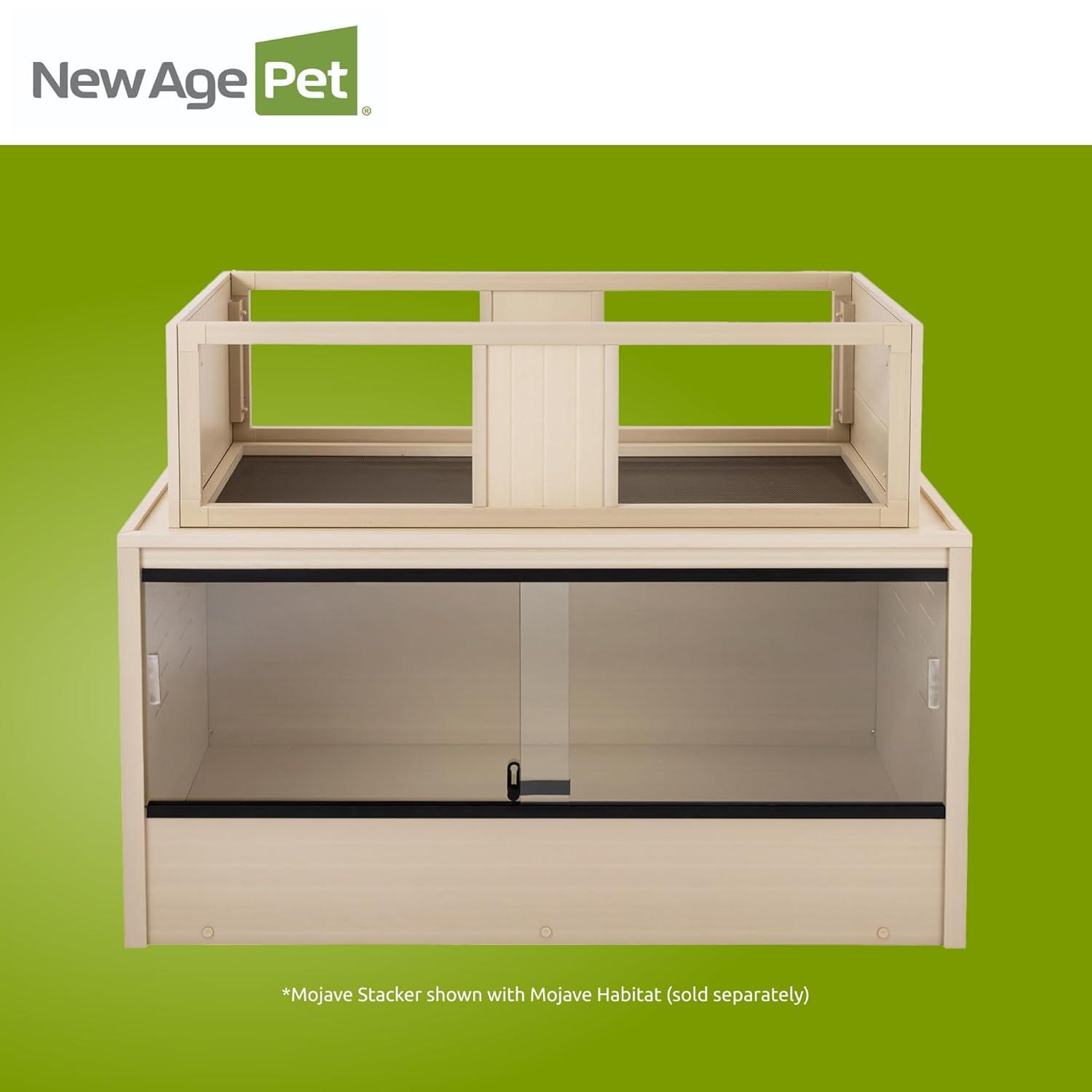 ECOFLEX®Mojave Reptile Habitat Lounge Terranium Stacker, Large- Maple