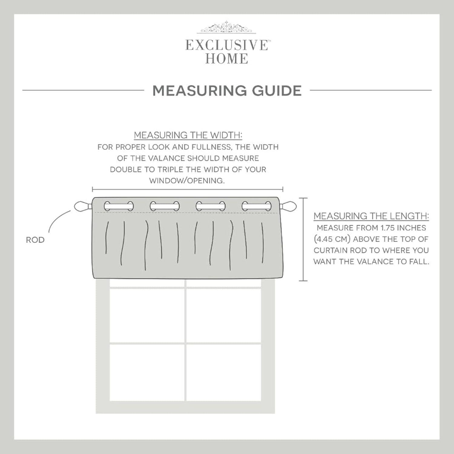 18"x54" Loha Light Filtering Window Valance Grommet Yellow - Exclusive Home: Solid Polyester, Machine Washable