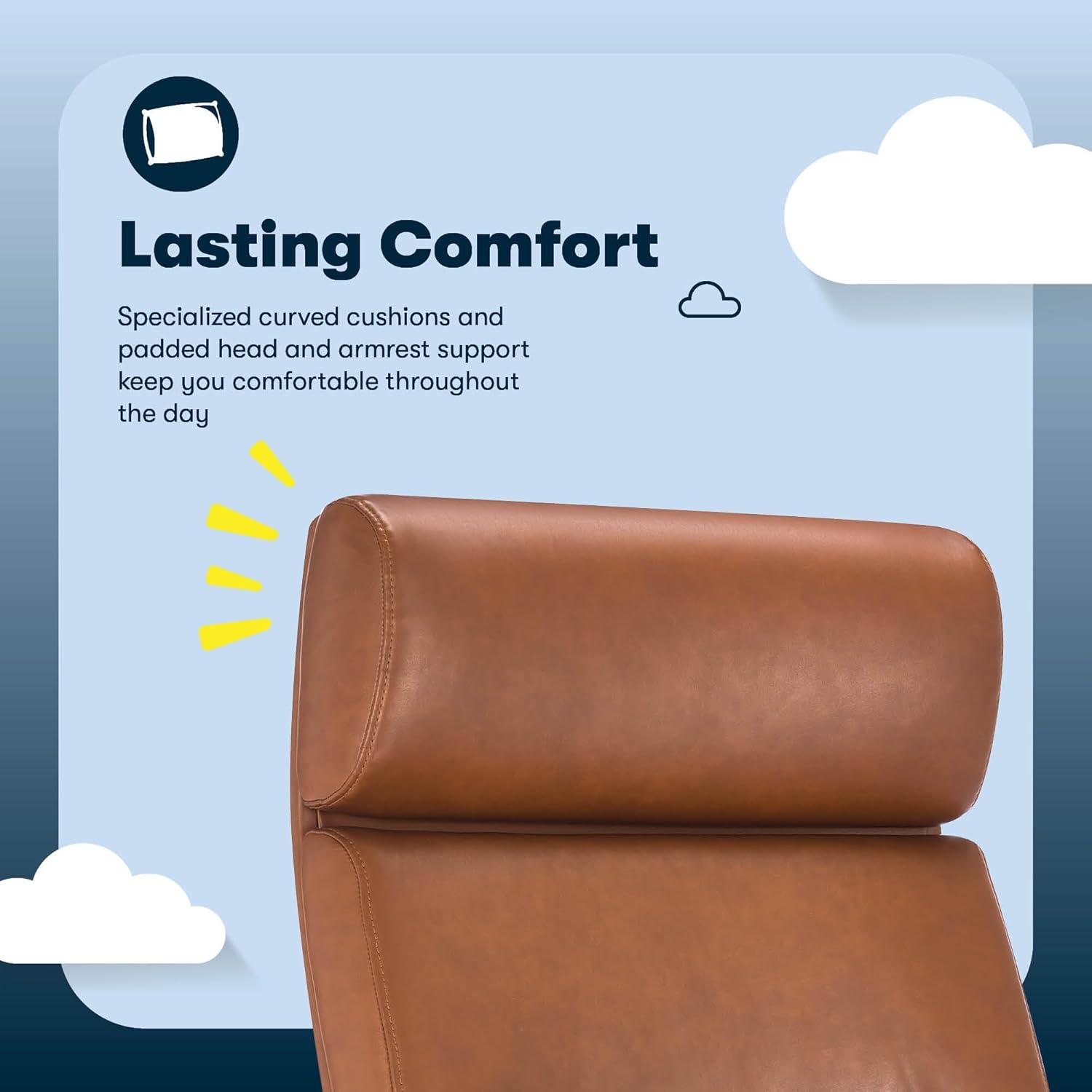 Serta Serta Comfort Executive Big & Tall Office Chair, Ergonomic High-Back, Semi Plush Seat, Padded Arms