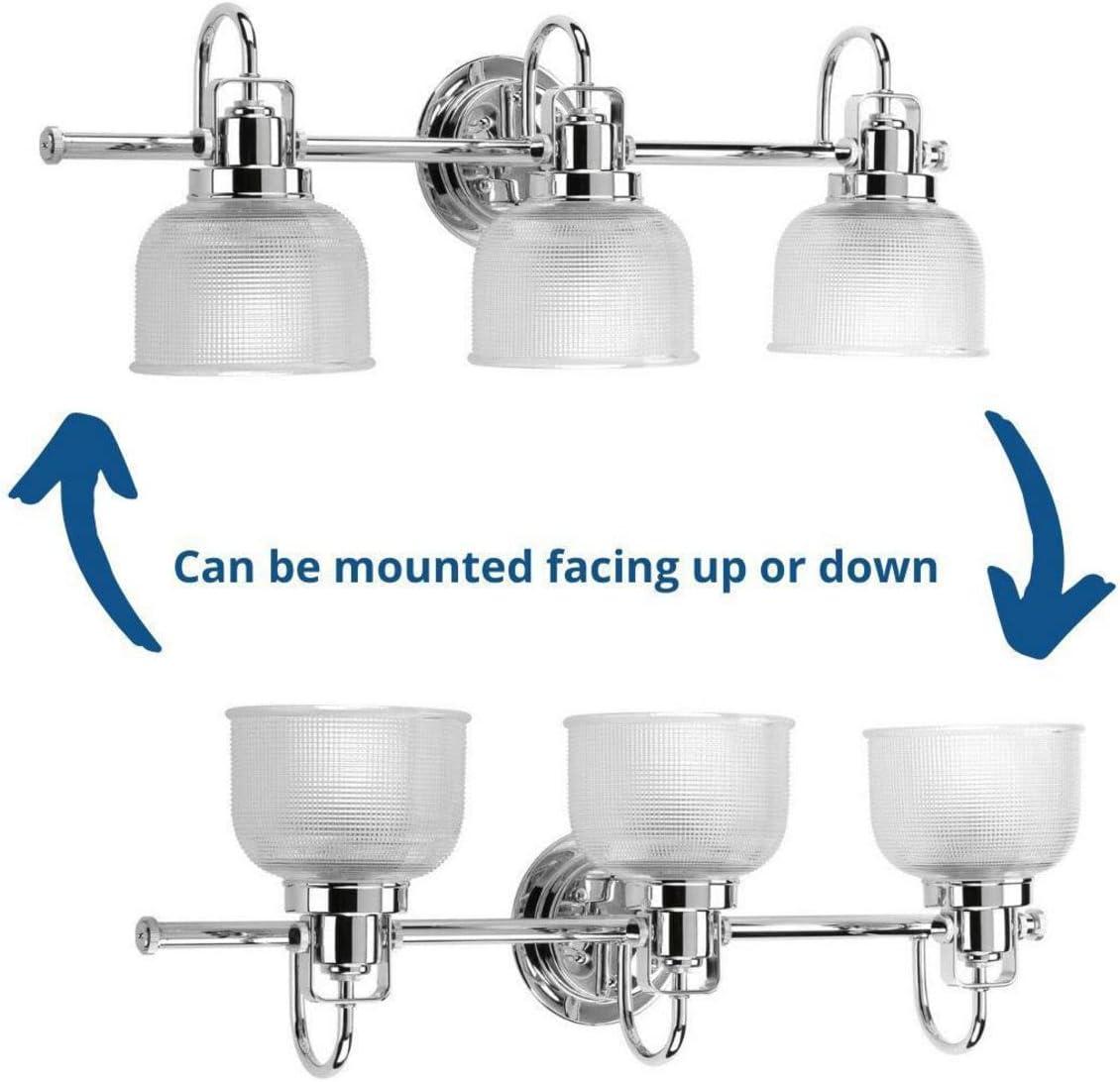 Rosser 3 Light Transparent Dimmable Vanity Light