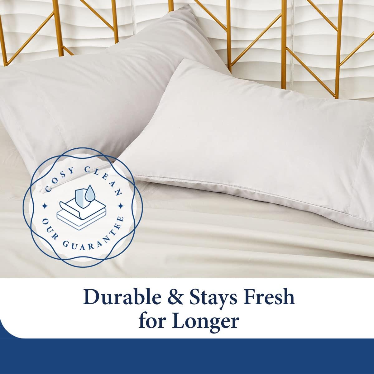 Cosy House Collection Luxury Rayon Derived from Bamboo Bed Sheet Set - Sage Green, Twin XL