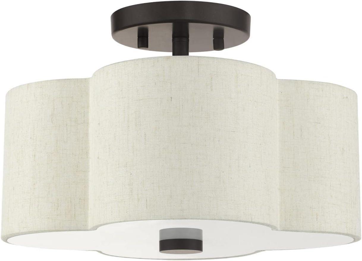 Livex Lighting Solstice 2 - Light Semi-Flush Mount in  English Bronze