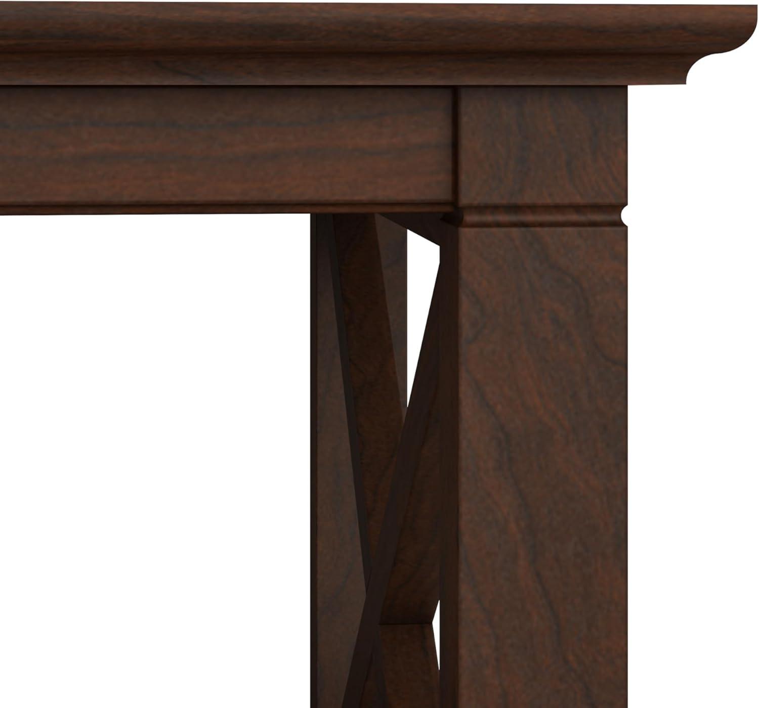 Key West Small 2 Shelf Bookcase in Bing Cherry - Engineered Wood