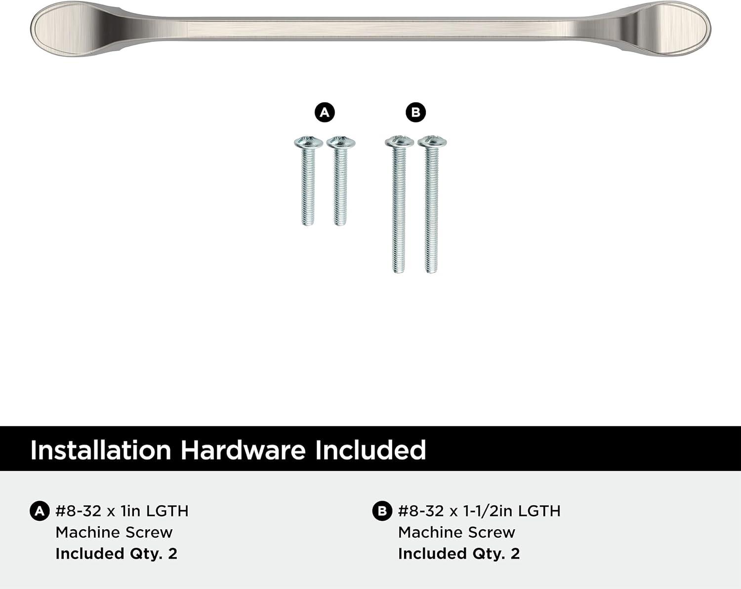 Ravino 6-5/16 in. (160mm) Classic Satin Nickel Arch Cabinet Pull