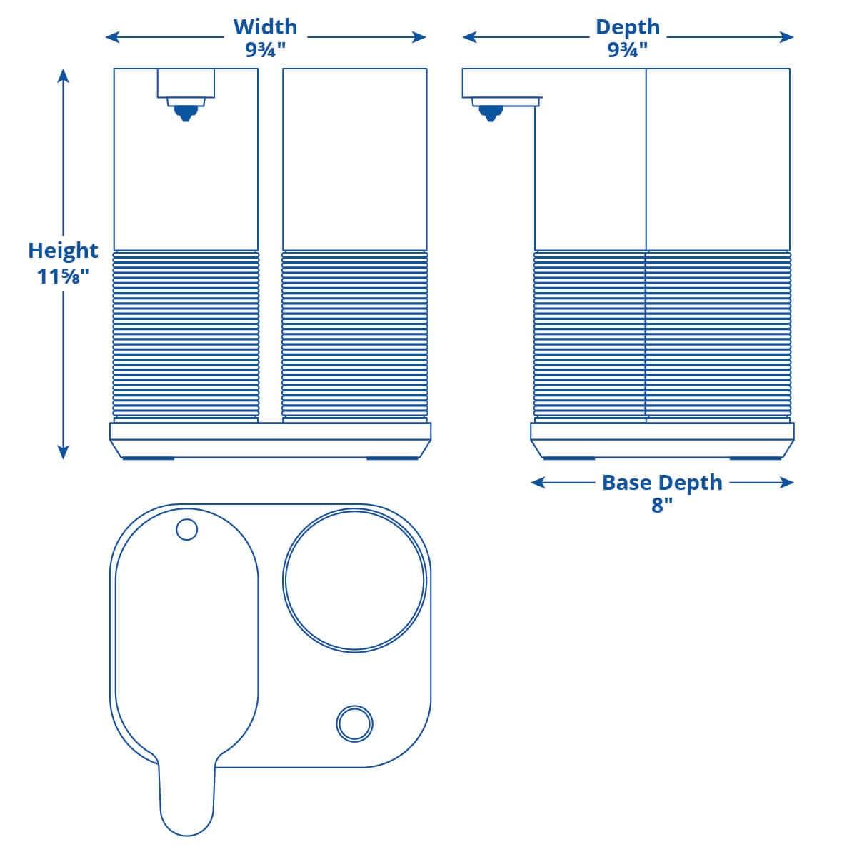 Aquasana Black and White Countertop Water Filter System