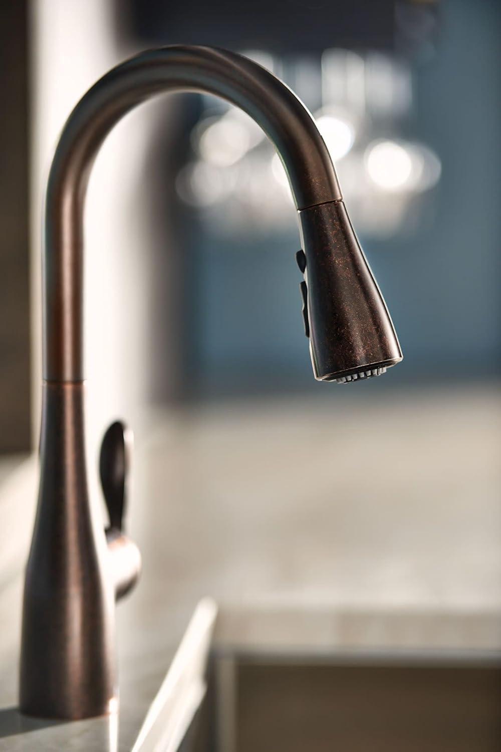 Moen Moen Arbor One Handle High Arc Pulldown Bar Faucet with Reflex Technology 5995ORB