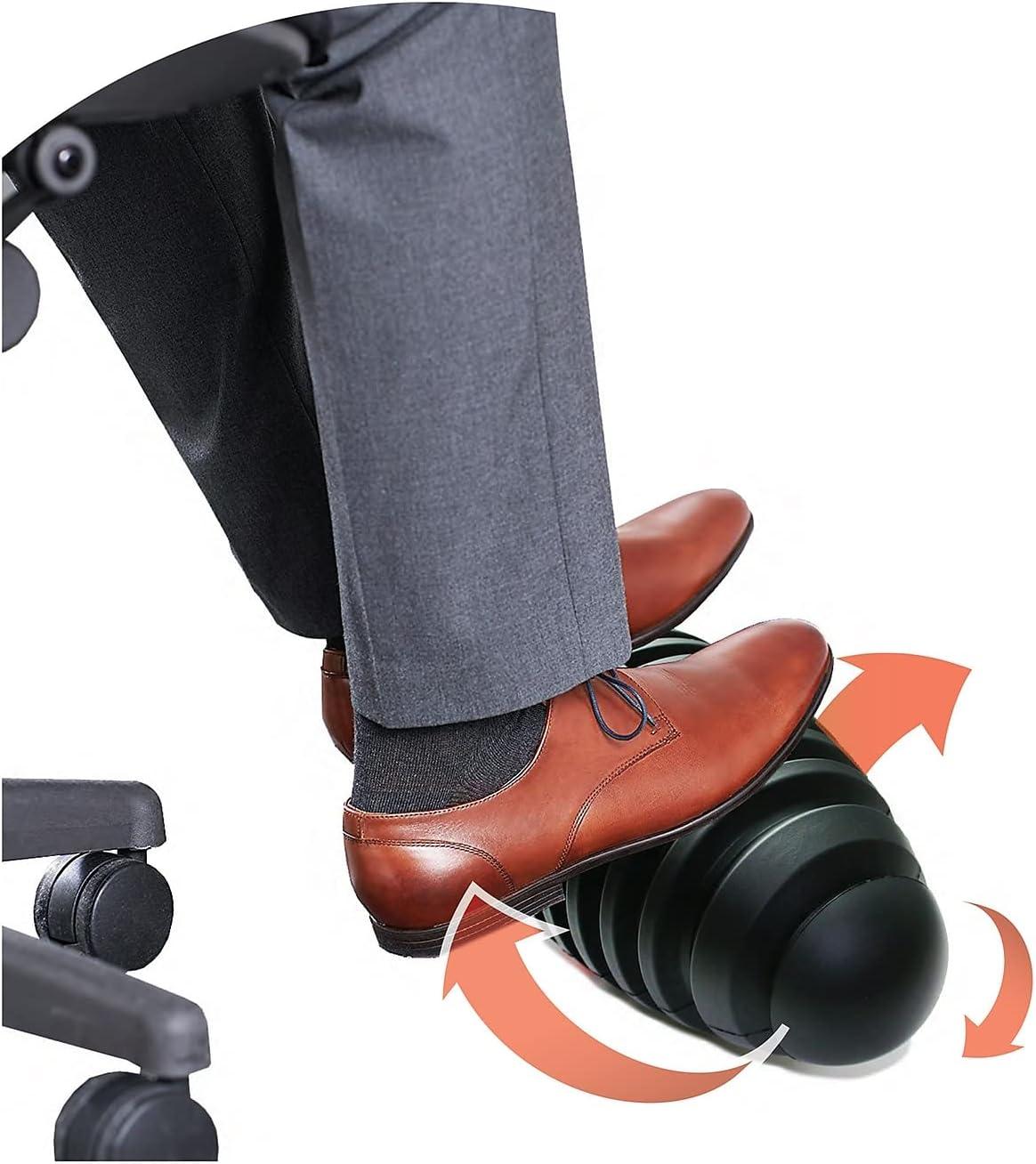 Floortex AFS-TEX Dynamic Active Foot Rest, Ergonomic Footrest to Keep You Active While Sitting - 7" x 16", Black