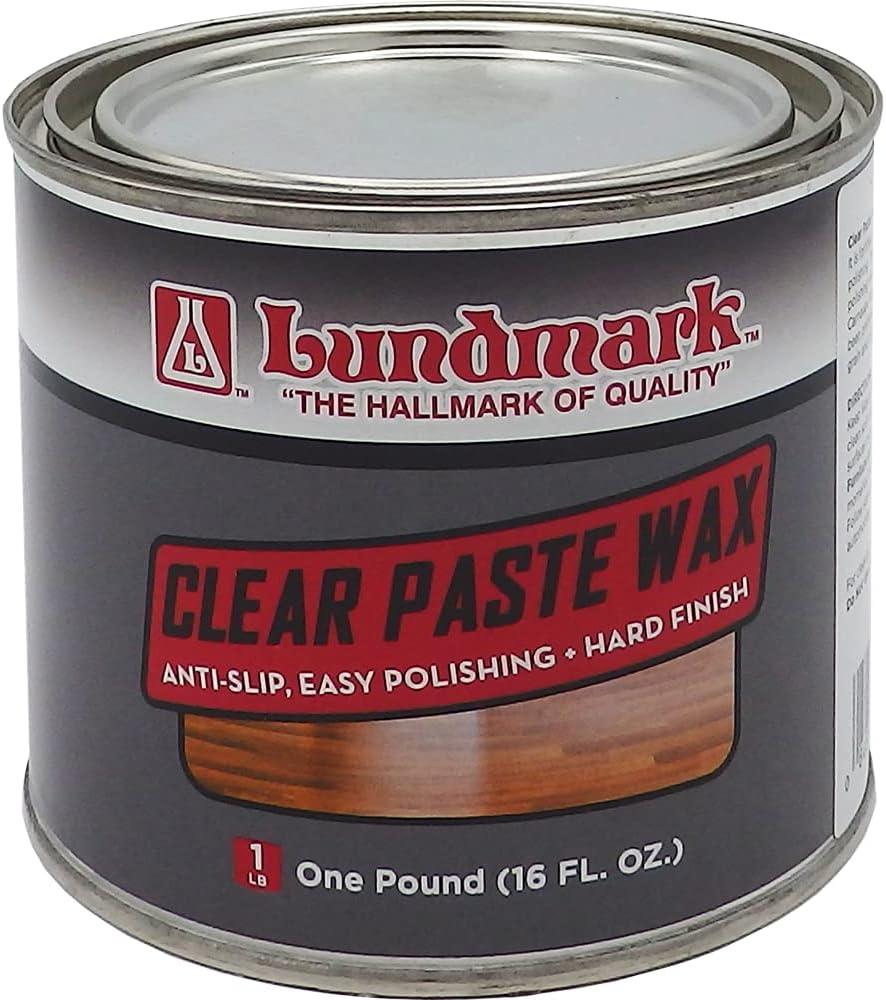 Lundmark Clear Carnauba Paste Wax for Wood Floors, 1 lb