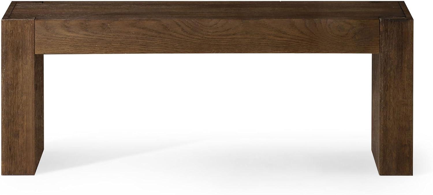 Maven Lane Zeno Contemporary Wooden Bench