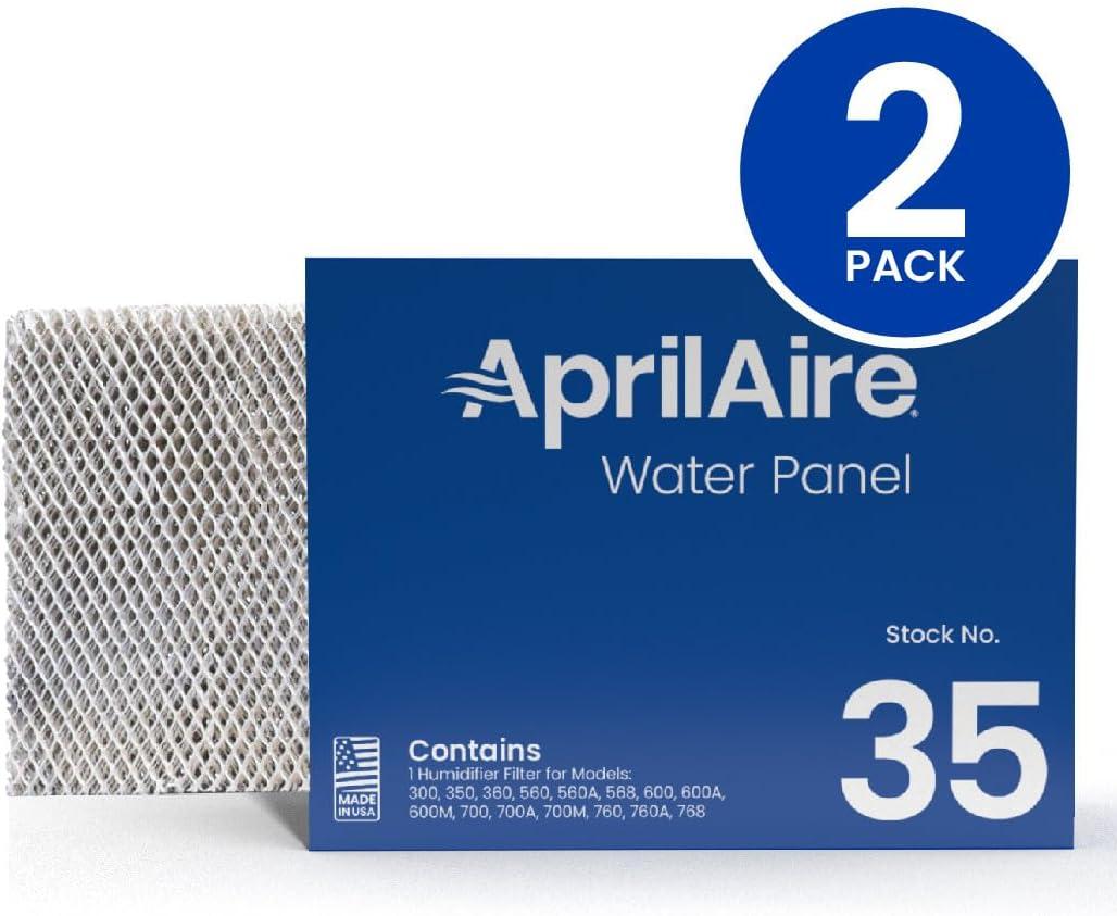 AprilAire 35 Replacement Water Panel for AprilAire Whole-House Humidifier Models 350, 360, 560, 560A, 568, 600, 600A, 600M, 700, 700A, 700M, 760, 760A, 768 (Pack of 2)