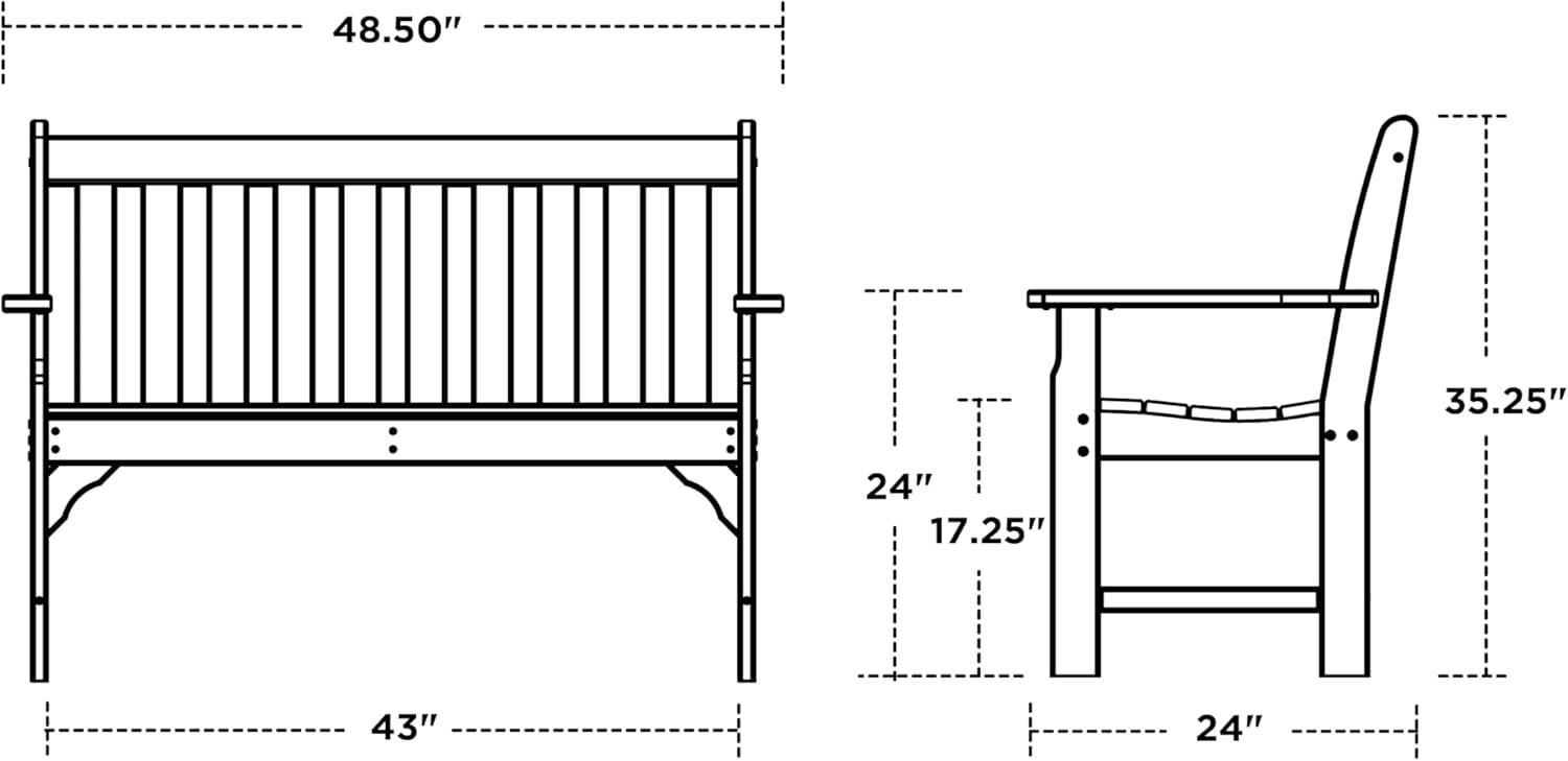 Vineyard 48" Patio Bench