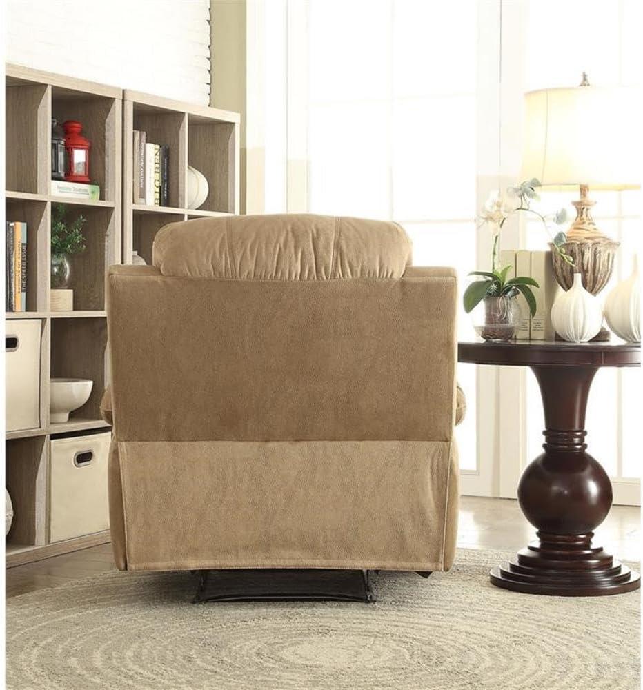 ACME Bina Recliner (Motion) in Light Brown Polished Microfiber 59526