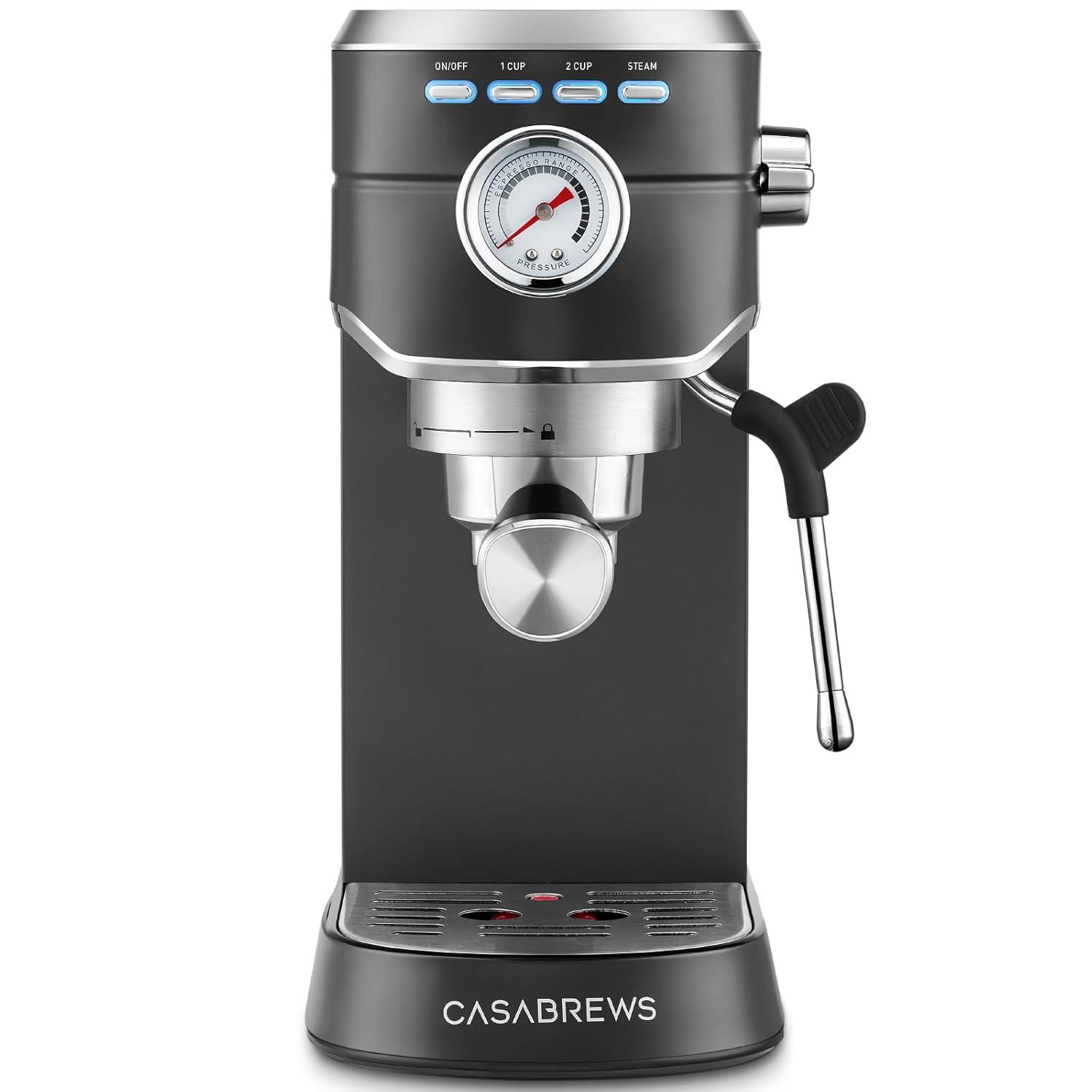 CASABREWS CASABREWS CM5418 20 Bar Espresso Machine Coffee Maker W/ Powerful Steam Wand Stainless Steel