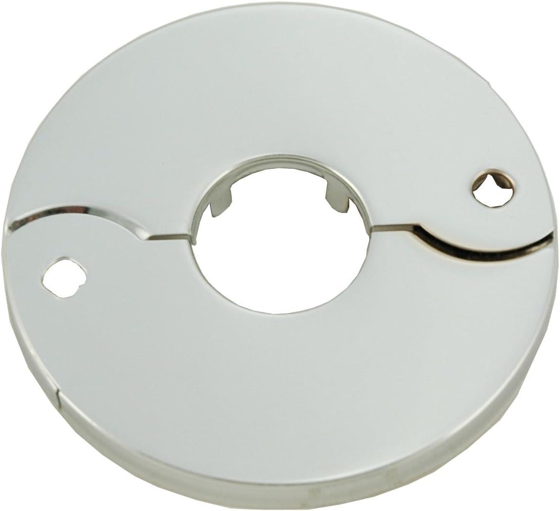 LASCO 03-1551 Chrome Plated Floor and Ceiling Split Flange Fits 3/8-Inch Iron Pipe Or 1/2-Inch Inside Diameter Copper