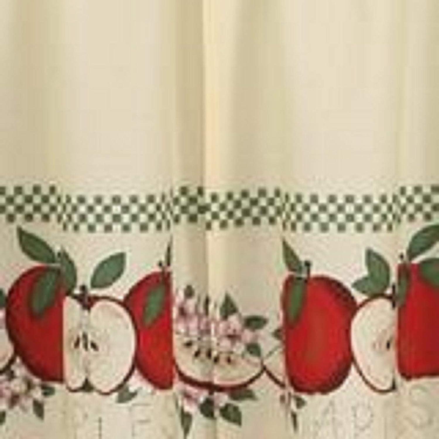 CHF Industries Red Delicious Apple 3-Piece Curtain Panel Set, Printed, Adult