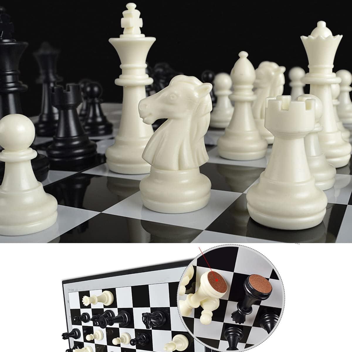 Chess Set Magnetic Travel Folding Board Games Portable Gifts for Kids and Adult, Magnetic Travel Chess Set, Folding Chess Board, Educational Board Game Set