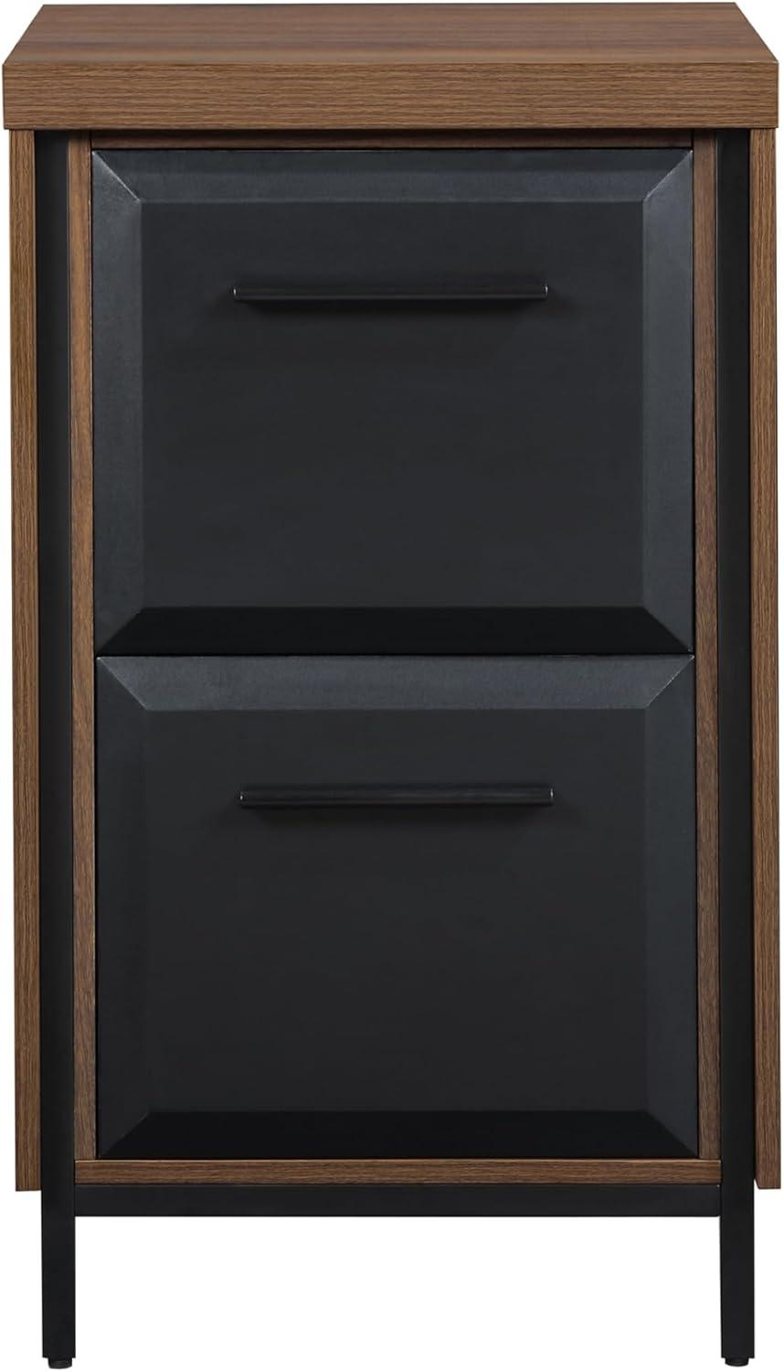 Thomasville® Alderbrook 21"D Vertical 2-Drawer File Cabinet, Walnut/Matte Black