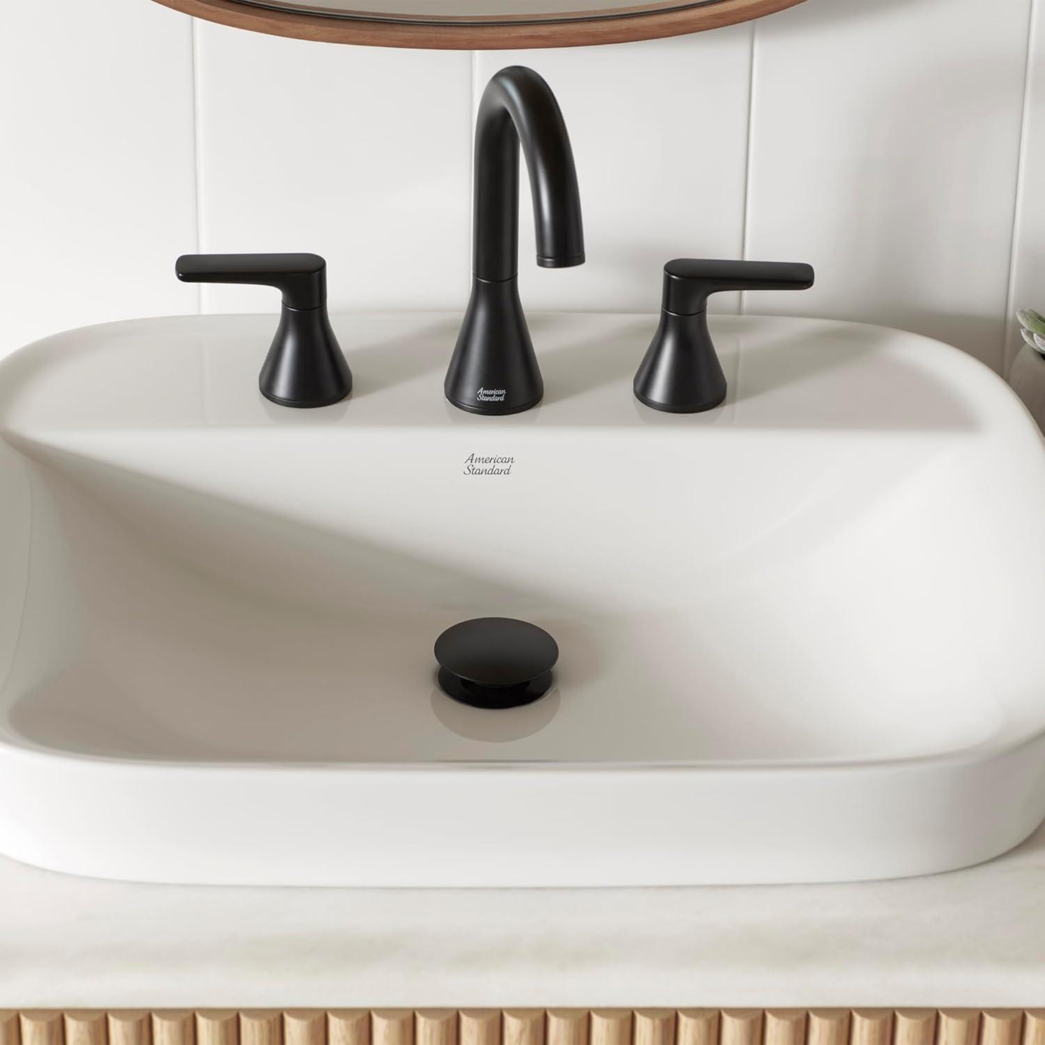 Widespread 2-handle Bathroom Faucet with Drain Assembly