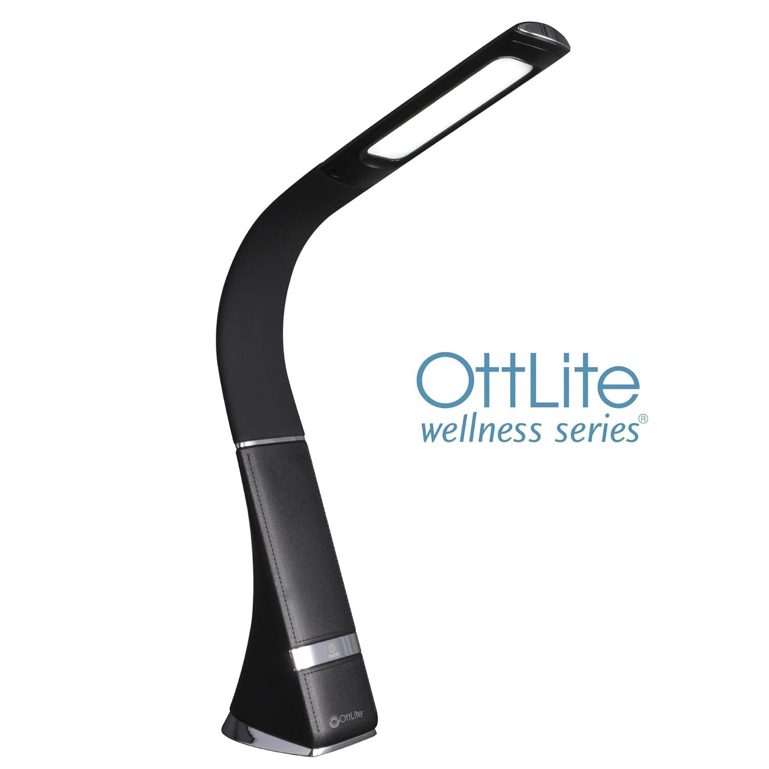 OttLite OttLite Wellness Recharge LED Desk LampPortable, Dimmable & Flexible Gooseneck, Rechargeable Battery