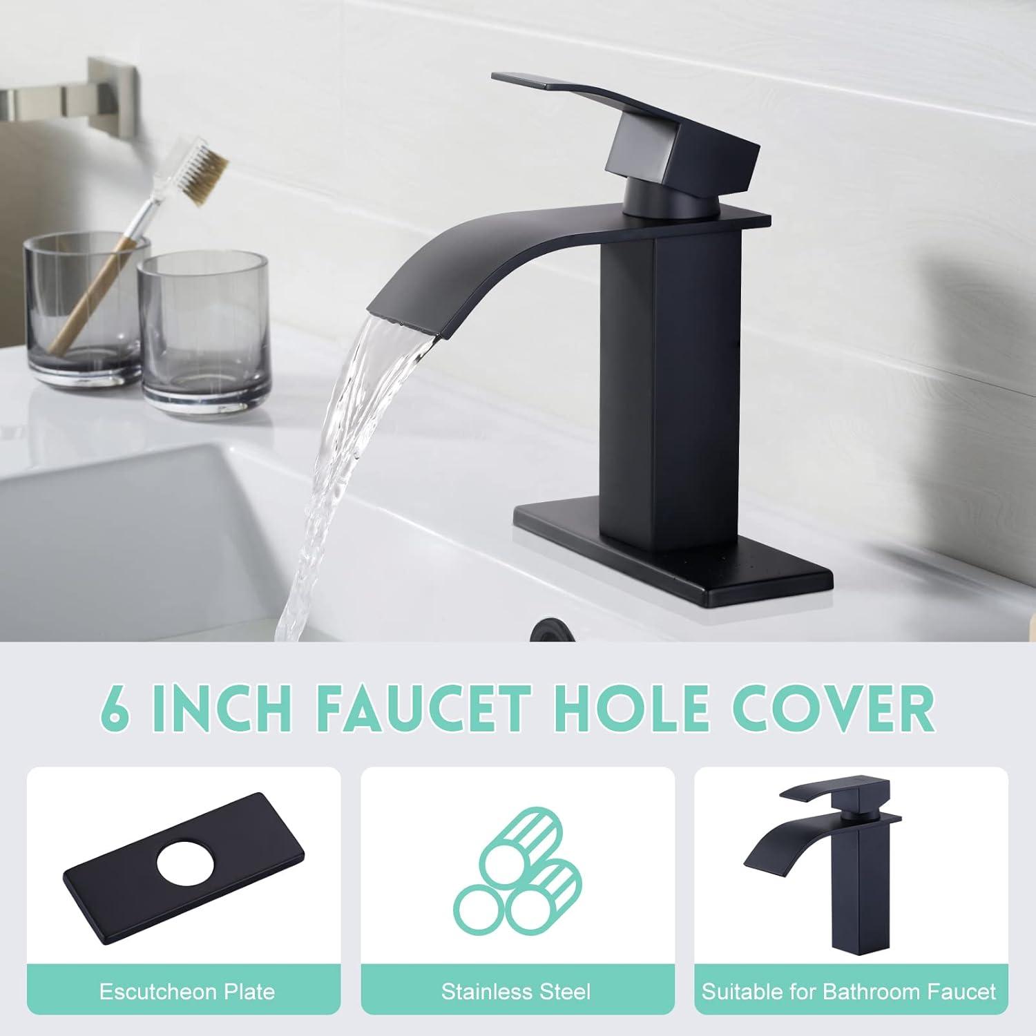 Faucet Plate Hole Tap Cover Bathroom Sink Tap Cover Plate For Single Hole Faucet