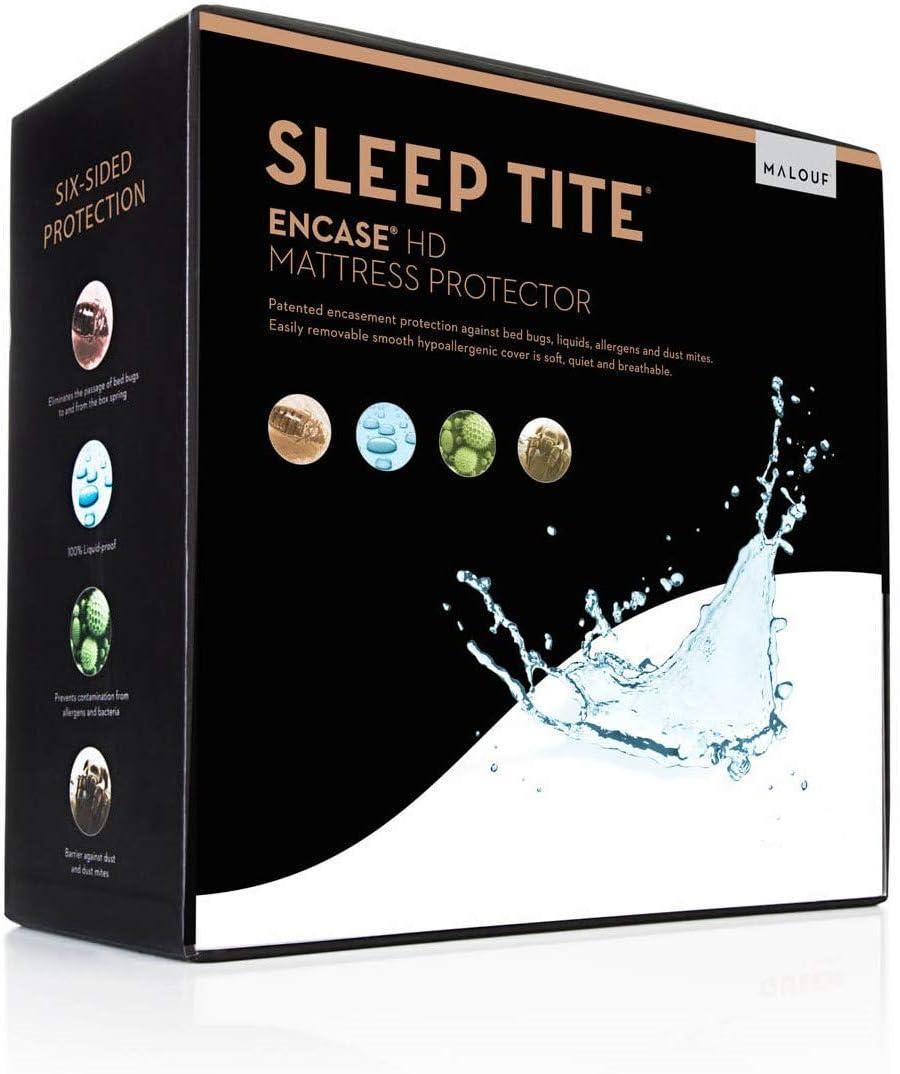 Full Size White Vinyl-Free Waterproof Mattress Protector