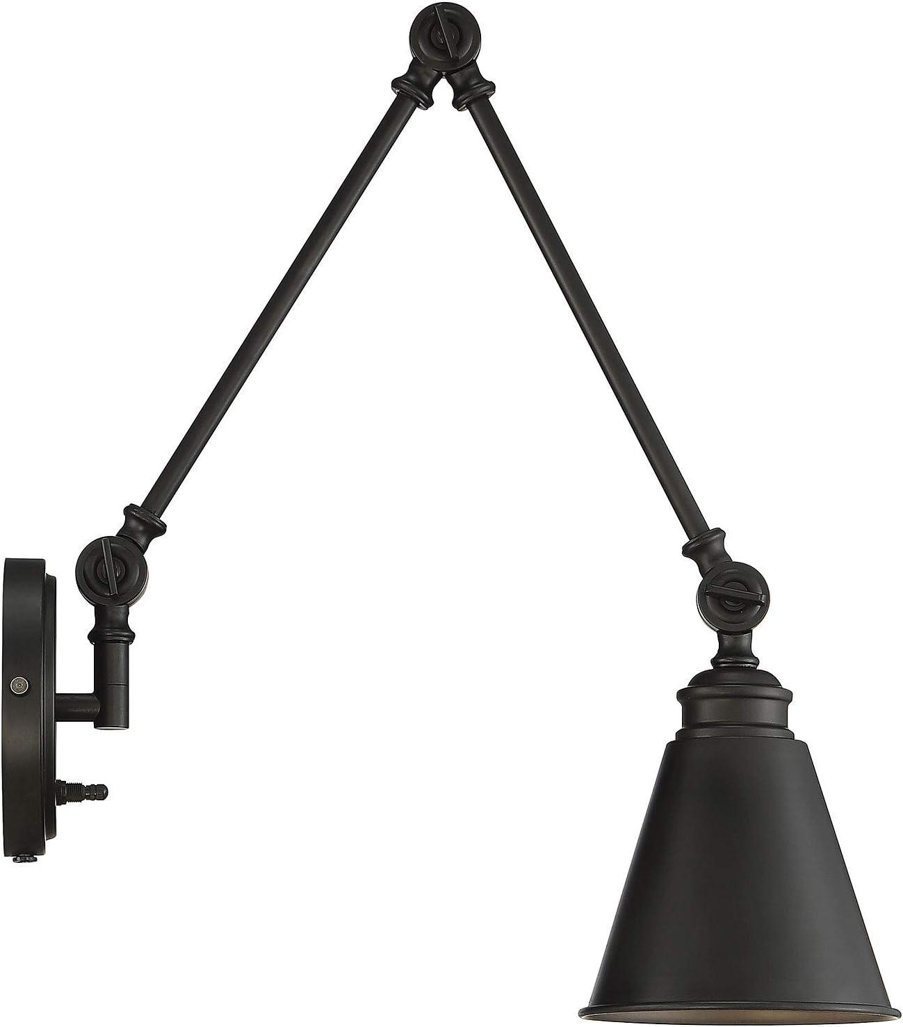 Savoy House Morland 1 - Light Swing Arm Lamp in  Matte Black