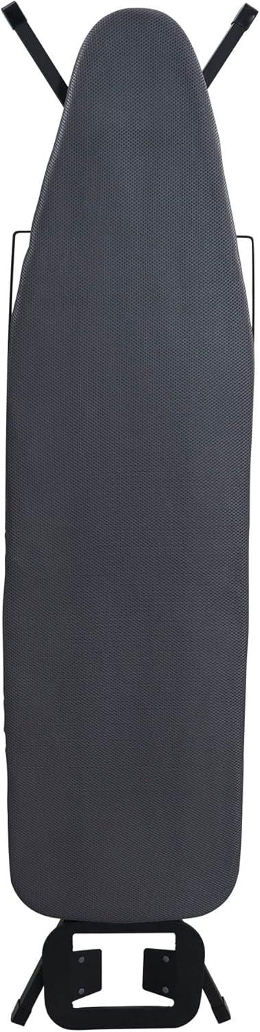 Household Essentials Deluxe Matte Black Ironing Board 4 Legs: Collapsible Metal, 54" x 14", 12.85 lbs, No Warranty