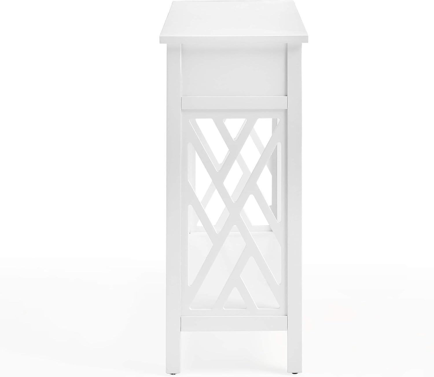 36" Middlebury Coffee Table, End Table and Console Table White - Alaterre Furniture: 3-Piece Wooden Furniture Set with Drawers