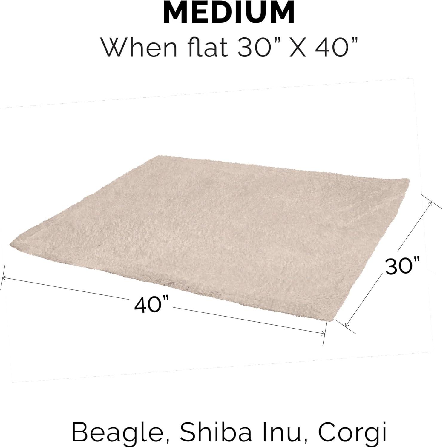 FurHaven Snuggly & Warm Soft-Edge Warming Waterproof Blanket