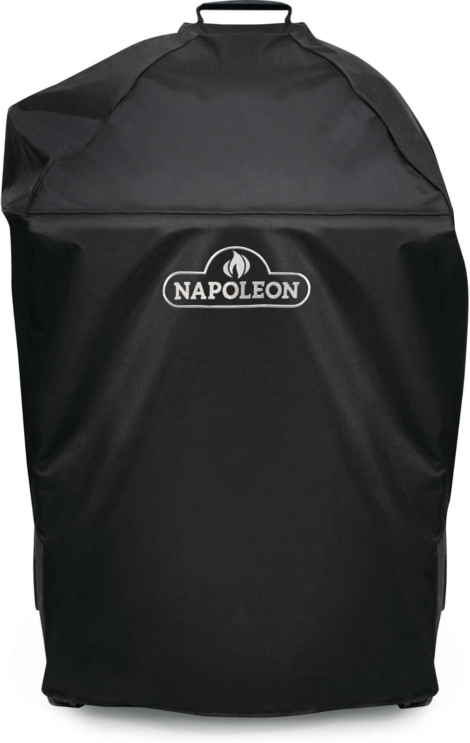 Black Water-Resistant Vinyl Grill Cover with UV Protection