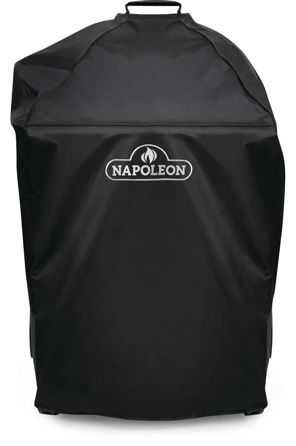 Black Water-Resistant Vinyl Grill Cover with UV Protection