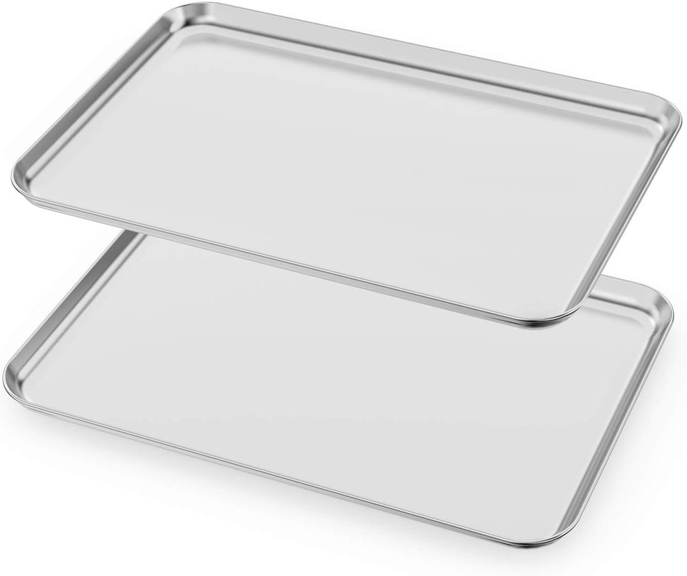 20x14 Inch Stainless Steel Non-stick Cookie Sheets Set of 2