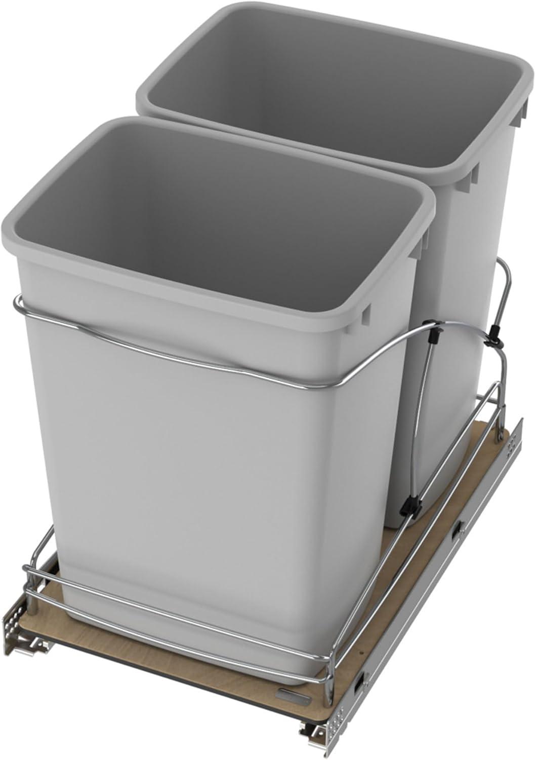 Rev-A-Shelf Rev-A-Shelf Double 27 qt. Pullout Trash Containers