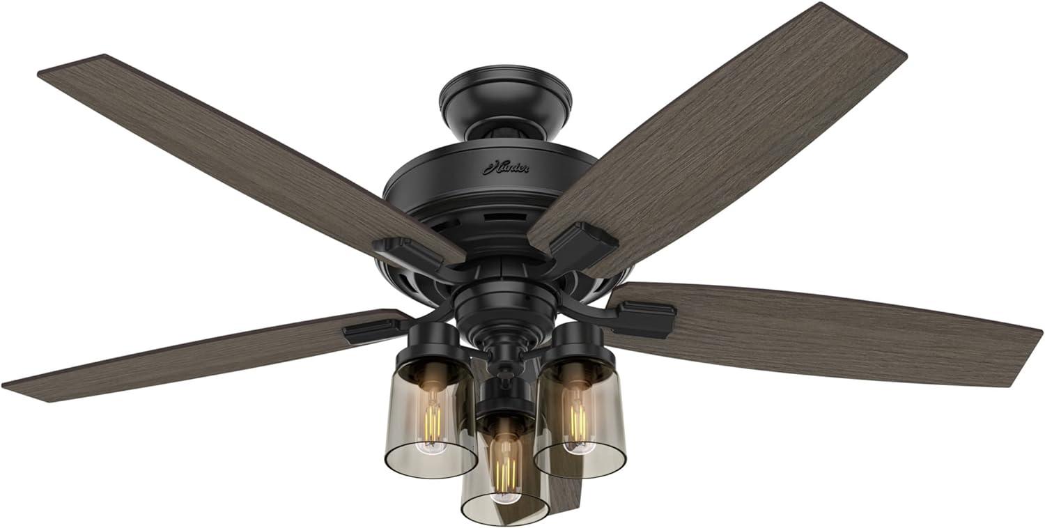 52" Bennett 5 - Blade Standard Ceiling Fan With Light Kit