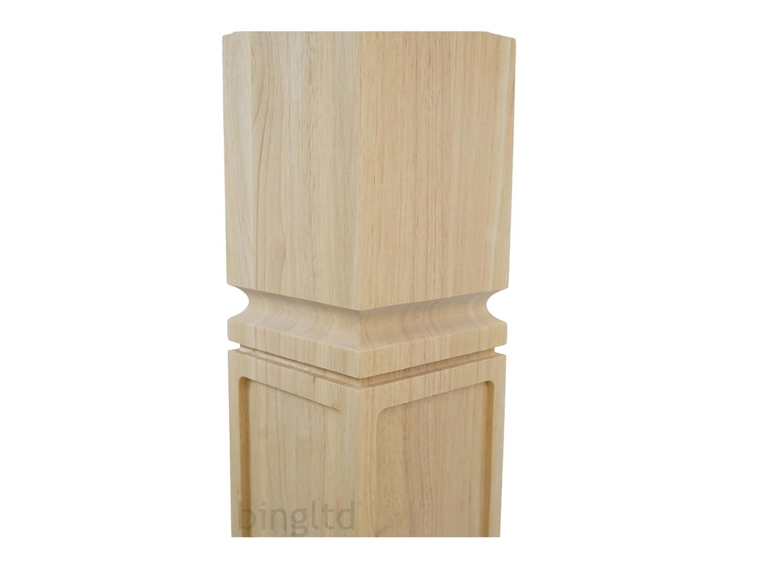 bingltd BingLTD - 36 Inch x 5 Inch Unfinished Rubberwood Post