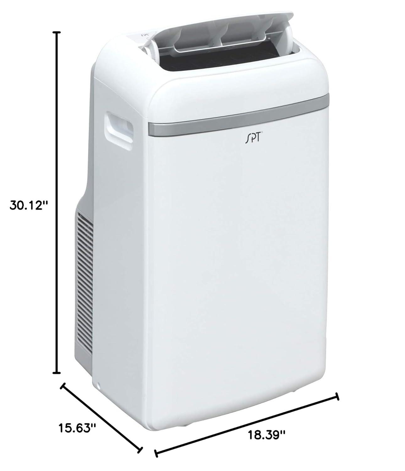Sunpentown 13500 BTU (10000 BTU DOE) Portable Air Conditioner/Heater, White