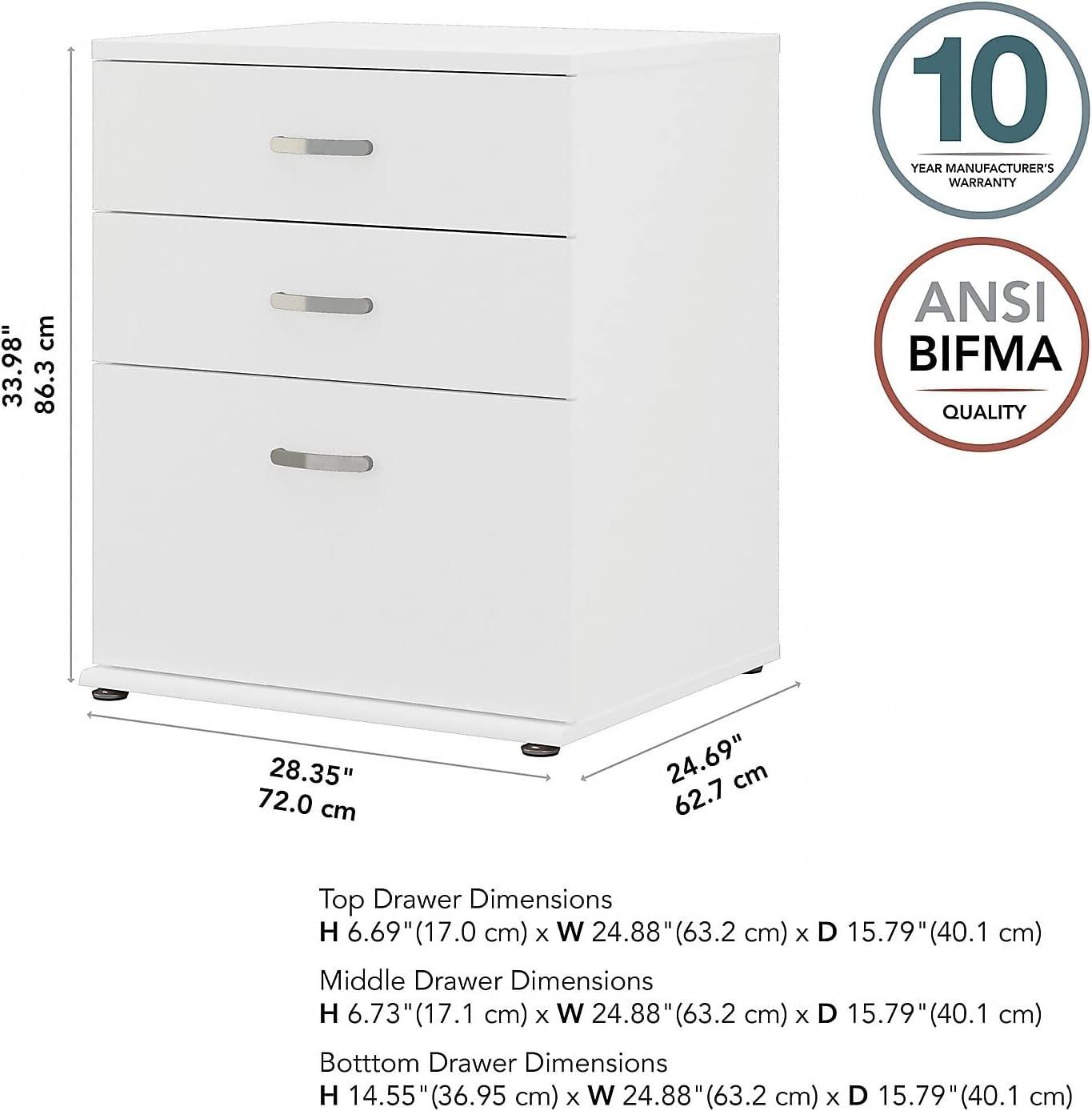 Universal Storage 28.35'' Wide 3 - Drawer Storage Cabinet