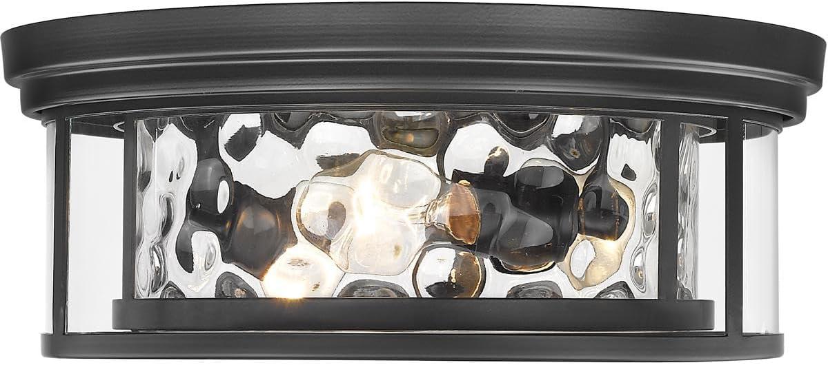 Z-Lite Clarion 3 - Light Flush Mount in  Matte Black